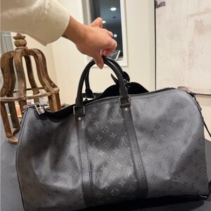 Louis Vuitton Monogram Gray Duffel Bag